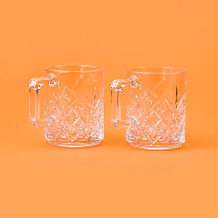 Timeless 2'li Cam Kupa - Şeffaf - 250 ml