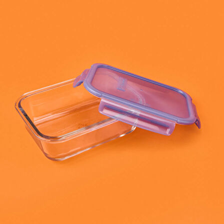 Lockie&Lock Saklama Kabı - Şeffaf / Mavi - 1030 ml