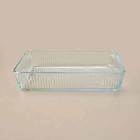 Borcam Fırın Tepsisi - Şeffaf - 30x20 cm