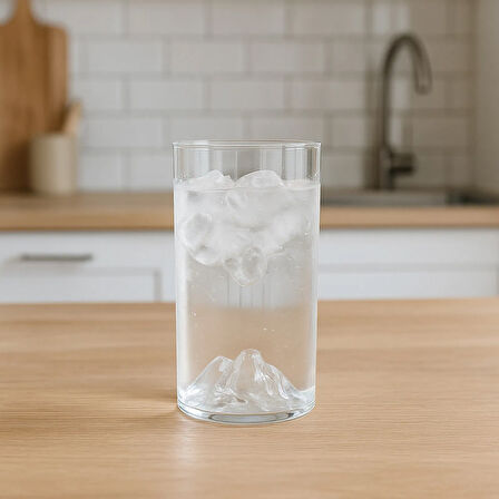 Star Dağlı Borosilikat Cam Bardak - Şeffaf - 300 ml
