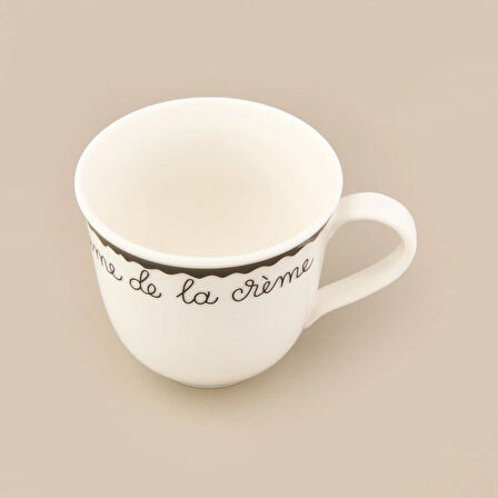 Kitchen Crema De La Cream Porselen Kupa - Renkli - 290 ml