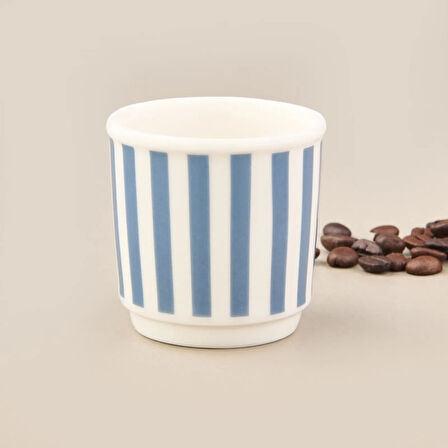 Kitchen Love Nature Espresso Fincanı - Mavi - 80 ml