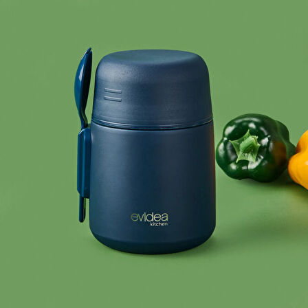 Kitchen Yemek Termosu - Lacivert - 500 ml