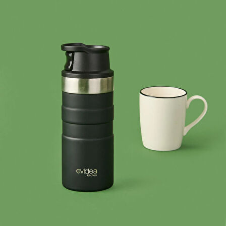 Kitchen Bireysel Termos - Siyah - 350 ml
