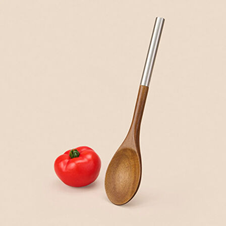 Akasya Kaşık - Kahverengi / Gri - 32 cm