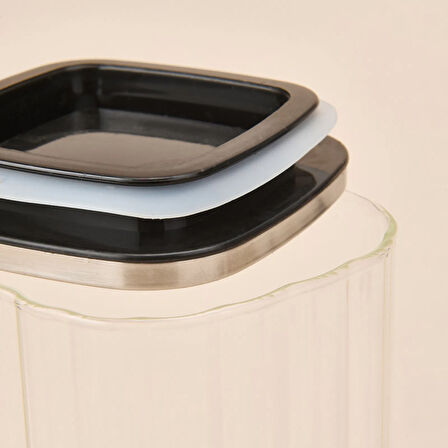 Whitley Cam Kavanoz - Şeffaf / Gri - 1,8 lt