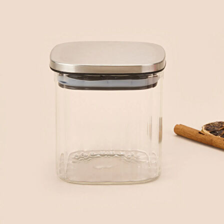 Whitley Cam Kavanoz - Şeffaf / Gri - 1,2 lt