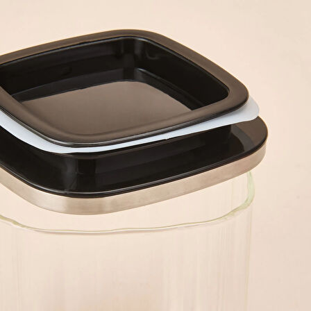 Whitley Cam Kavanoz - Şeffaf / Gri - 1,2 lt