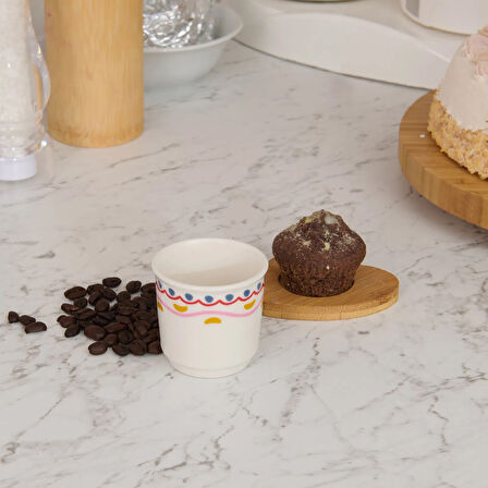 Kitchen Magique Espresso Fincanı - Renkli - 80 ml