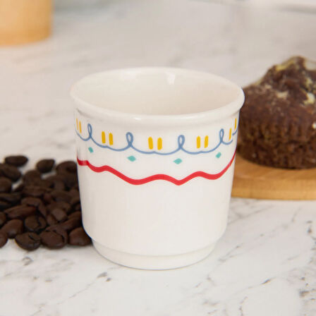 Kitchen Bonjour Espresso Fincanı - Renkli - 80 ml