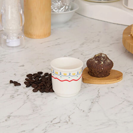 Kitchen Bonjour Espresso Fincanı - Renkli - 80 ml