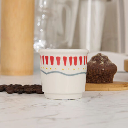 Kitchen Bon Appetit Espresso Fincanı - Renkli - 80 ml