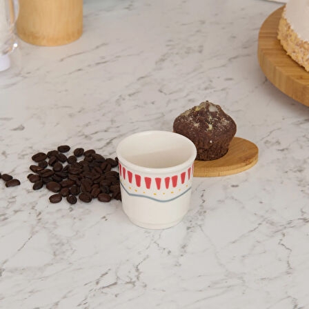 Kitchen Bon Appetit Espresso Fincanı - Renkli - 80 ml