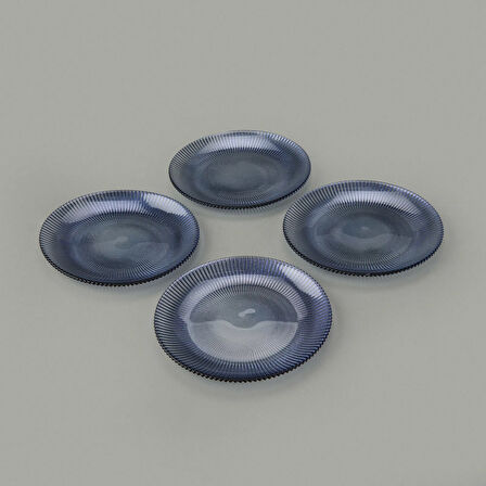 Kitchen 4'lü Tabak - Mavi - 16 cm