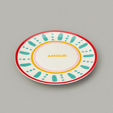 Kitchen Amour Pasta Tabağı - Renkli - 19 cm