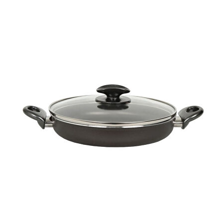 Onyx Çift Taraf Teflon Tava - Siyah - 22 cm