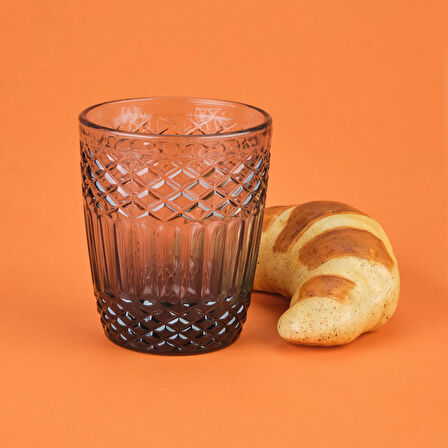 Vega 4'lü Su Bardağı Seti - Füme - 300 ml