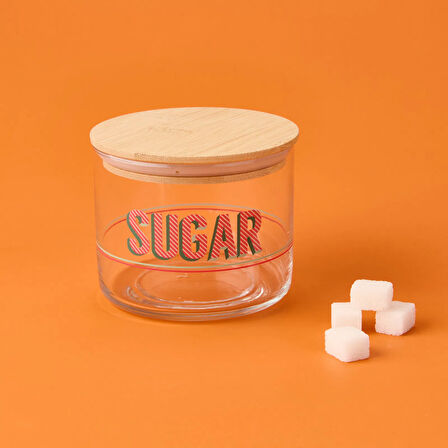 Dia Retro Kapaklı Cam Kavanoz - Renkli - 535 ml