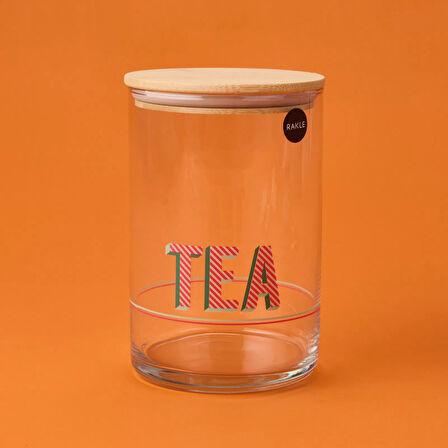 Dia Retro Kapaklı Cam Kavanoz - Renkli - 1050 ml