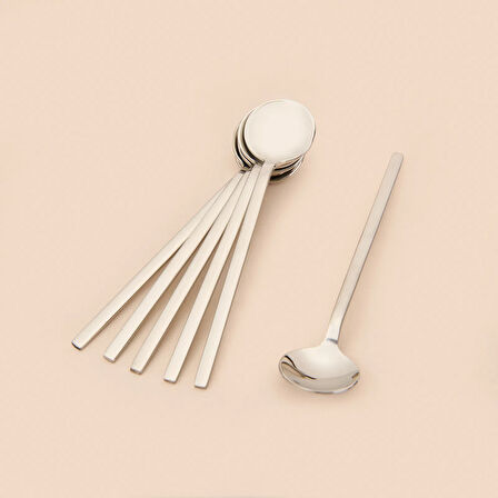 Kosova 6'lı Çay Kaşığı Seti - Inox