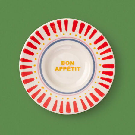 Kitchen Bon Appetit Çay Tabağı - Renkli - 13 cm