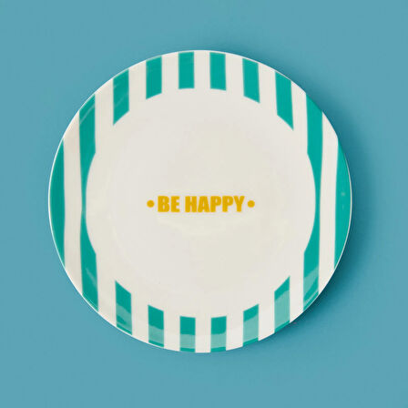 Kitchen Be Happy Tatlı Tabağı - Yeşil - 19 cm