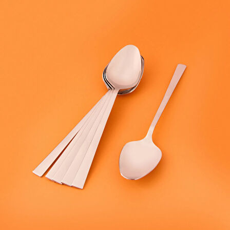 6'lı Yemek Kaşığı - Gri