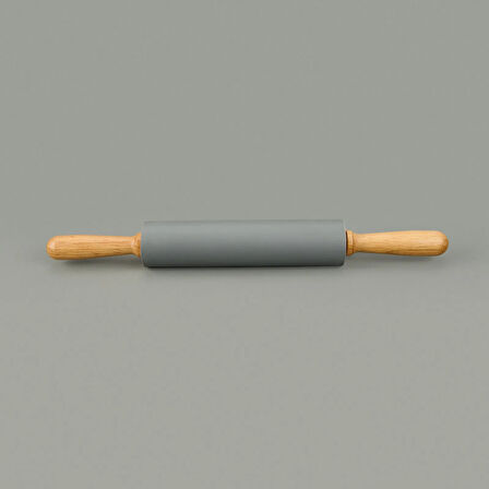 Ahşap Saplı Silikon Merdane - Asorti - 46 cm
