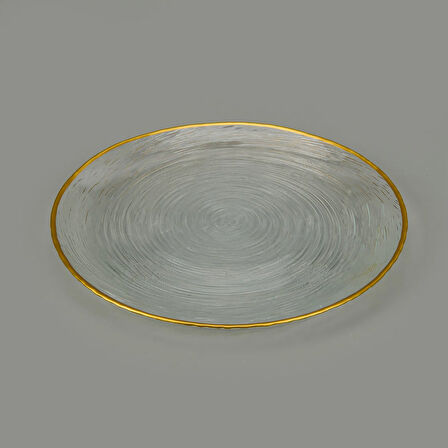 Kitchen Paloma 7 Parça Pasta Seti - Şeffaf / Altın