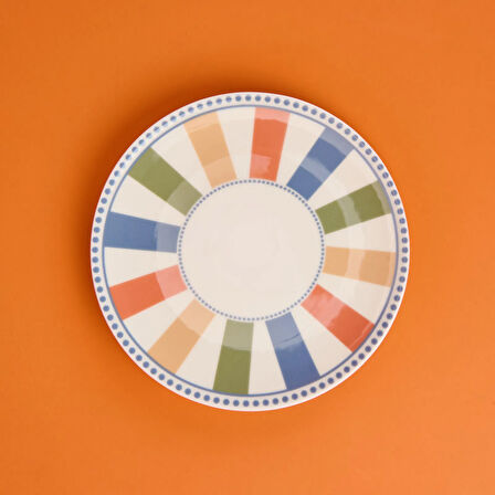 Kitchen Colourful Pasta Tabağı - Renkli - 19 cm