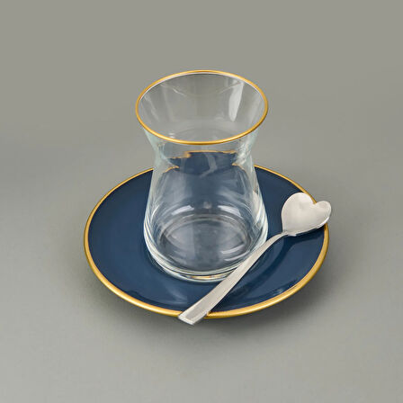 Can Canan 12'li Çay Kaşığı - Gri - 10,5 cm