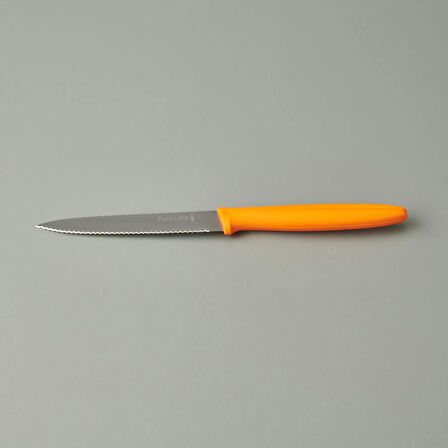 Dişli Sebze Bıçağı - Turuncu - 12 cm
