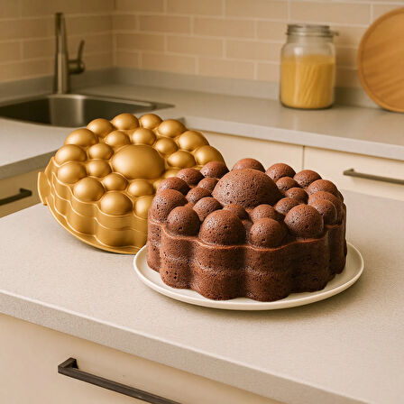 Bubble Kek Kalıbı - Gold - 26 cm