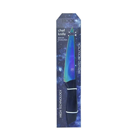 ST03 Titanyum Seri Şef Bıçağı - Renkli - 28 cm