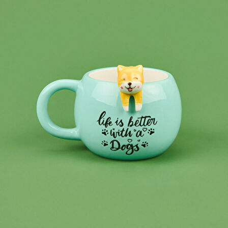 3 Boyutlu Sarkan Hayvan Figürlü Kupa - Asorti - 420 ml