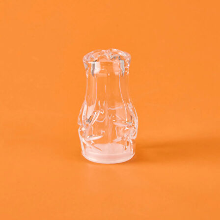 Kristal 2'li Cam Tuzluk - Şeffaf - 13 cm