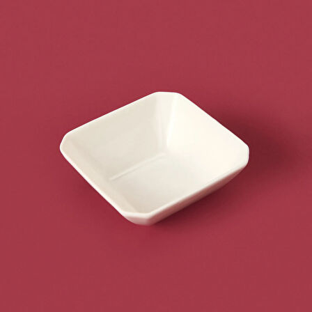 Köşeli Sosluk - Beyaz - 7 cm