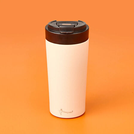 Mug Termos - Beyaz / Siyah - 380 ml