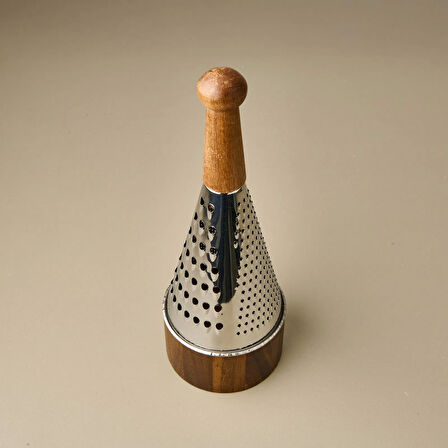 Akasya Hazneli Konik Rende - Kahverengi - 30x11 cm