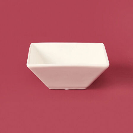 Kare Sosluk - Beyaz - 7 cm