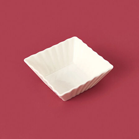 Kare Sütun Sosluk - Beyaz - 7 cm