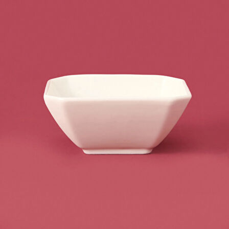 Kare Çerezlik - Beyaz - 9 cm