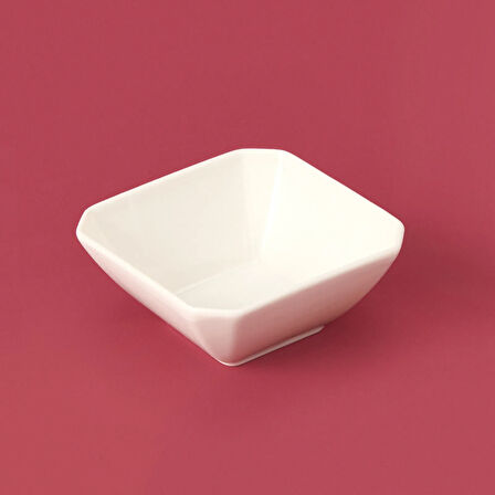 Kare Çerezlik - Beyaz - 9 cm