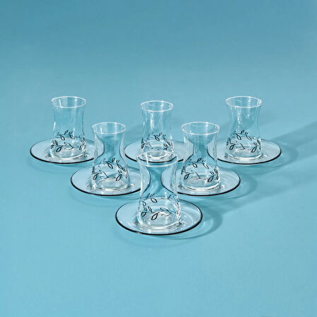 Kitchen Nemi 12 Parça Çay Seti - Renkli - 130 ml