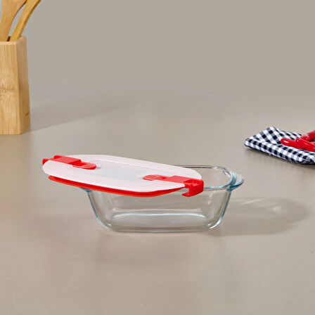 Cook & Head Dikdörtgen Kilitli Saklama Kabı - 0,4 lt