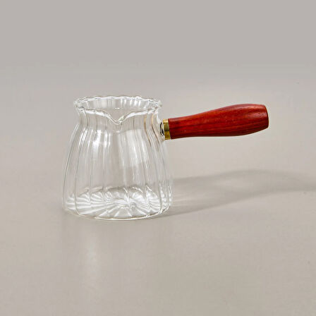 Kitchen Borosilikat Cam Cezve - Şeffaf - 305 ml