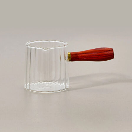 Kitchen Borosilikat Cam Cezve - Şeffaf - 288 ml