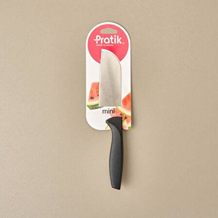 Mini Santoku Şef Bıçağı - Siyah - 25 cm