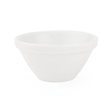 Yuvarlak Porselen 6'lı Sosluk - Beyaz - 3 cm