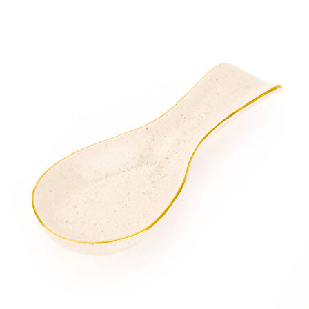 Seramik Kaşık Altlığı - Krem - 25,5 cm